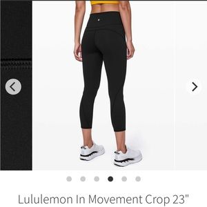 Lululemon In Movement Crop 23”